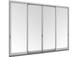 Sliding Door (4 Panels On 2 Tracks)