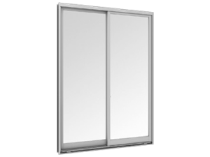 Sliding window (2 panels on 2 tracks)