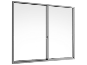 Sliding window (2 panels on 2 tracks)