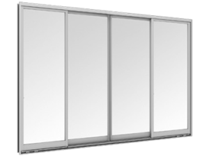 Sliding Window (4 Panels On 2 Tracks)