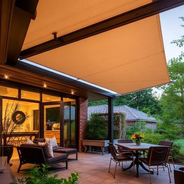 Modern black carport structure providing outdoor shading for a luxury car, integrated seamlessly with contemporary villa architecture featuring balcony systems, terrace systems, and stylish pergolas.